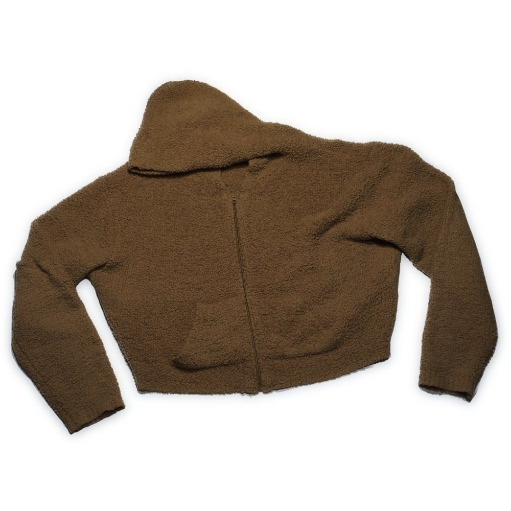 SKIMS Sherpa Cropped Zip-Up